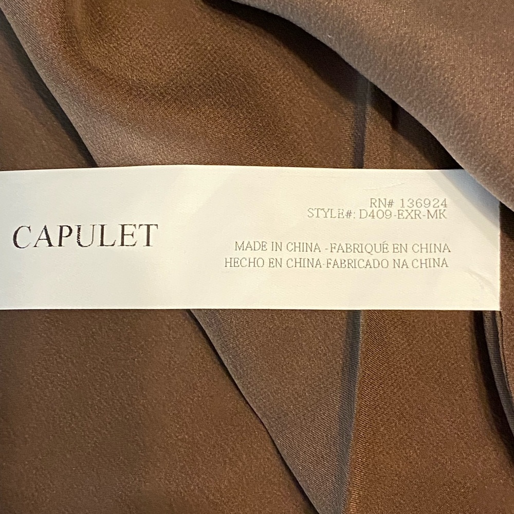 CAPULET x REVOLVE RAE SILK MINI DRESS XS MINK - Picture 11 of 12